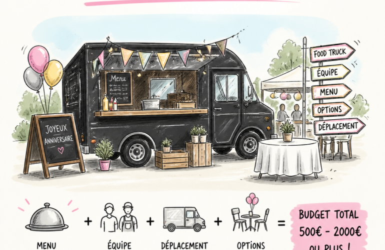 Budget privatisation Food Truck Anniversaire